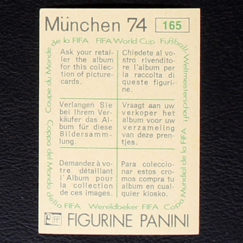Preview: Paulo Cesar Sticker No. 165 Panini - München 74