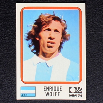 Enrique Wolff Sticker No. 323 Panini - München 74