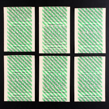 Preview: Fußball WM 74 Stockhaus Sticker Tüten 6x