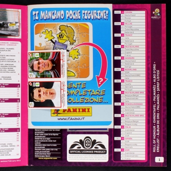 Preview: Euro 2012 Panini Sticker Album komplett - Italien