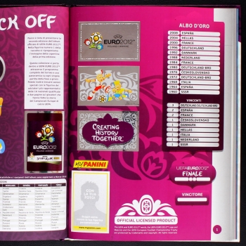 Preview: Euro 2012 Panini Album komplett - Event kick off