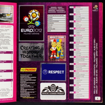 Preview: Euro 2012 Panini Sticker Album komplett - Platinum Edition