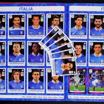 Euro 2012 Panini Sticker Album komplett - Italien