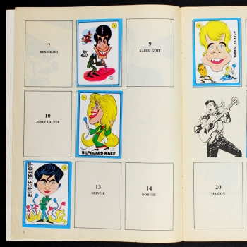 Preview: Pop Parade Americana Sticker Album teilgefüllt