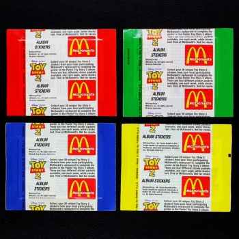 Preview: Toy Story 2 Panini Sticker Tüte - McDonalds 4x