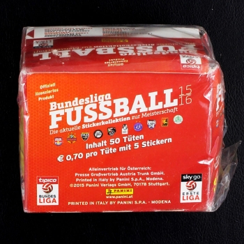 Preview: Fußball 2015 Panini Box mit 50 Sticker Tüten - A