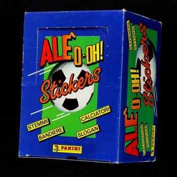 Ale O-Oh! 1989 Panini Box mit 50 Sticker Tüten