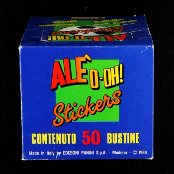 Preview: Ale O-Oh! 1989 Panini Box mit 50 Sticker Tüten
