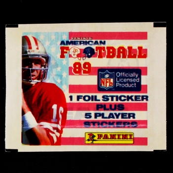 Football 89 NFL Panini sticker bag