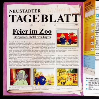 Benjamin Blümchen Panini Sticker Album komplett