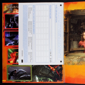 Harry Potter magische Welt Panini Sticker Album komplett