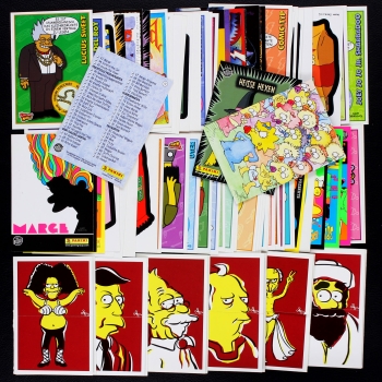 Simpsons Mania 2002 Panini 70 Trading Cards