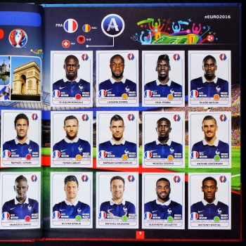 Preview: Euro 2016 Panini Sticker Album komplett - Hardcover