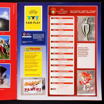 Preview: Euro 2008 Panini Sticker Album komplett