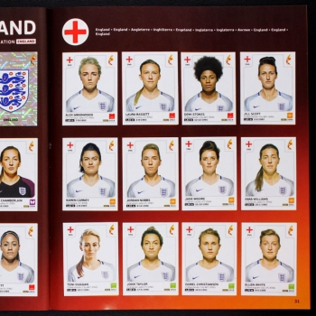 Euro 2017 Women's Panini Sticker Album komplett