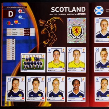 Euro 2017 Women's Panini Sticker Album komplett