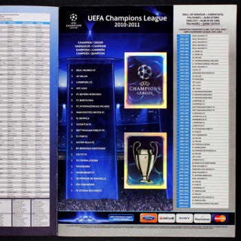 Preview: Champions League 2010 Panini Sticker Album komplett