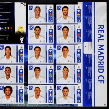 Champions League 2011 Panini Sticker Album komplett