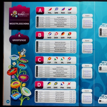 Het Toernooi 2012 Panini Sticker Album komplett