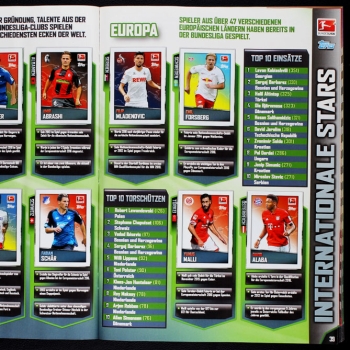 Fußball 2016 Topps Sticker Album komplett