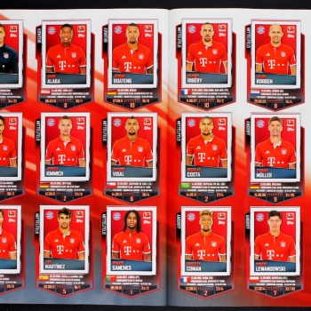 Fußball 2016 Topps Sticker Album komplett