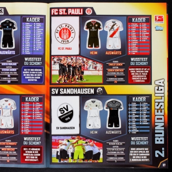 Fußball 2016 Topps Sticker Album komplett