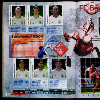 Fußball 2004 Panini Sticker Album komplett