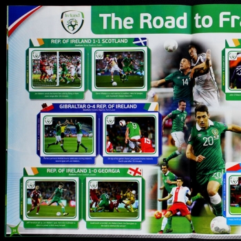 Ireland 2016 Panini Sticker Album komplett