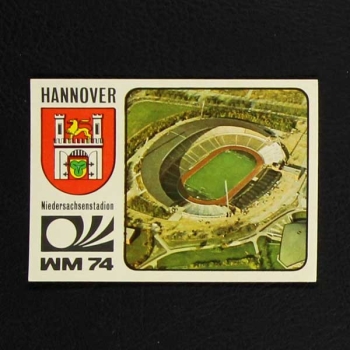 Hannover Sticker No. 078 Panini - München 74