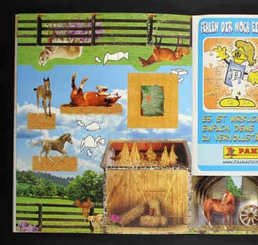 Pferde ein zärtliche Verbundenheit  Panini Sticker Album komplett