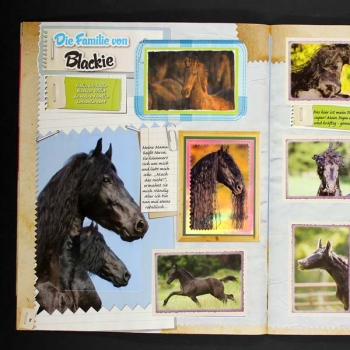 Pferde ein zärtliche Verbundenheit  Panini Sticker Album komplett