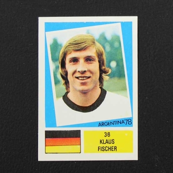 Klaus Fischer FKS Sticker Argentina 78