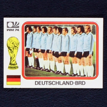 Deutschland Mannschaft Sticker Nr. 80 Panini - München 74