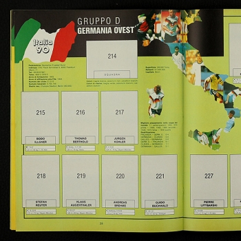 Italia 90 Euroflash Sticker Album Leeralbum