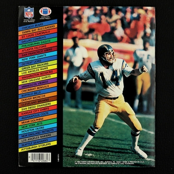 Football NFL 1984 Topps Sticker Album komplett