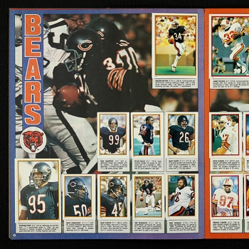 Football NFL 1985 Topps Sticker Album komplett