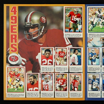 Football NFL 1985 Topps Sticker Album komplett