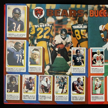 Football NFL 1986 Topps Sticker Album komplett