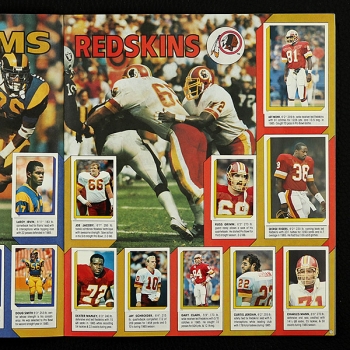 Football NFL 1986 Topps Sticker Album komplett