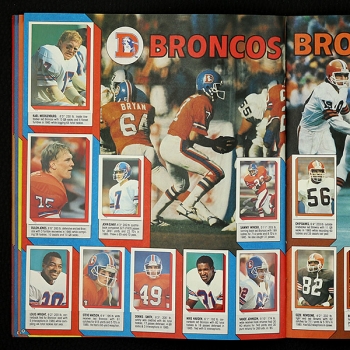 Football NFL 1986 Topps Sticker Album komplett