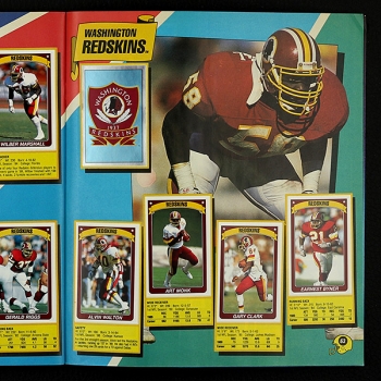 Football 90 NFL Panini Sticker Album komplett