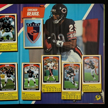 Football 90 NFL Panini Sticker Album komplett