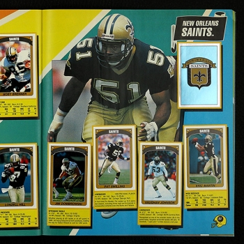 Football 90 NFL Panini Sticker Album komplett