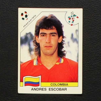 Italia 90 Nr. 291 Panini Sticker Andres Escobar
