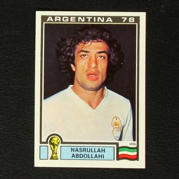 Argentina 78 No. 281 Panini sticker Nasrullah Abdollahi