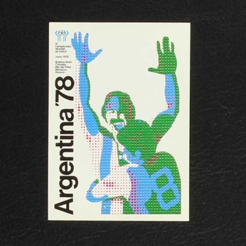 Mexico 86 No. 014 Panini sticker Argentina 78 Poster