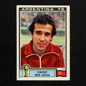 Argentina 78 No. 166 Panini sticker Raouf Ben Aziza