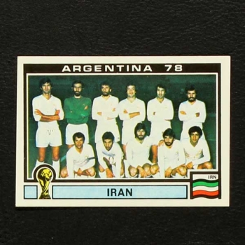 Argentina 78 No. 278 Panini sticker team Iran