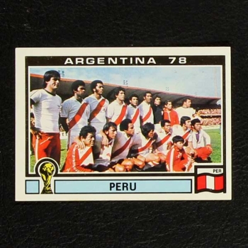 Argentina 78 No. 296 Panini sticker team Peru