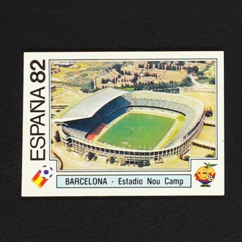 Espana 82 Nr. 013 Panini Sticker Barcelona Nou Camp Stadion